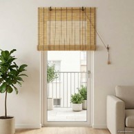 Rolo zavjesa 60 x 220 cm od trske, prirodna