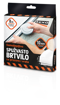 TEXO Traka SPUŽVASTO 8MX10MM BIJELO