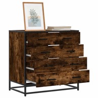 Ormar s ladicama dimljeni hrast 70x41x70 cm konstruirano drvo