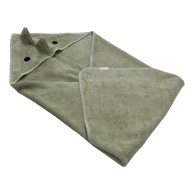 KINDSGUT Zeleni pamučan dječji ručnik s kapuljačom, 75x75 cm Dinosaur