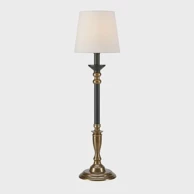 Stolna lampa Gent, E27, antique/crna/offwhite