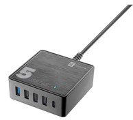 CELLULARLINE Brzi punjač Multipower 5, 5-port, 4 x USB, 1 x USB-C, 60 W