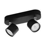 Stropni LED reflektor, Star, 8719514435391, 2x4,5W, SELV, dimabilno, crna