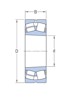 TWB Sferni valjkasti ležaj 22210 CAKC3W33, 50 x 90 x 23 mm
