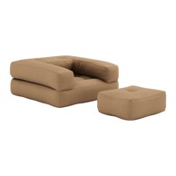 KARUP DESIGN Podesiva fotelja Cube Mocca, 90x95x50 cm
