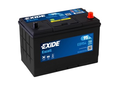 EXIDE Akumulator 95Ah D+ Asia EB954 30,6x17,3x22,2 (720A)