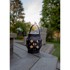 STAR TRADING Crna lampa Flame Lantern, visina 16 cm