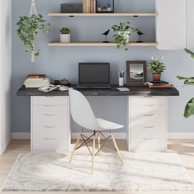 Stolna ploča tamnosiva 180x50x6 cm obrađena masivna hrastovina