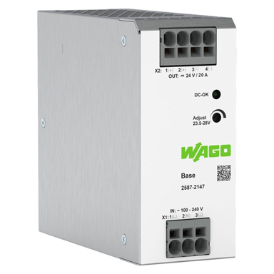 WAGO Napajanje za DIN šinu Base, 24 V DC, 20 A, 480 W