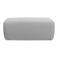 MAKAMII Svijetlo sivi baršunast tabure Kapua