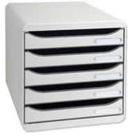 MULTIFORM Office Set ladica, 5 ladica, siva