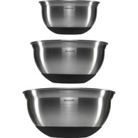 BRABANTIA Set posuda čelik crna, 1, 1.6 & 3 litre