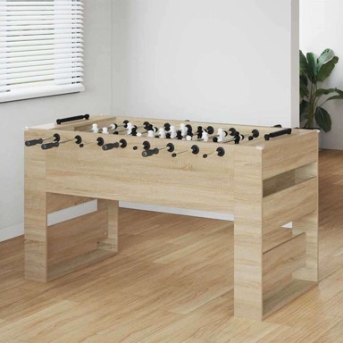 Nogometni stol, set 2 kom, 146.5 × 74 × 85 cm, sonoma hrast