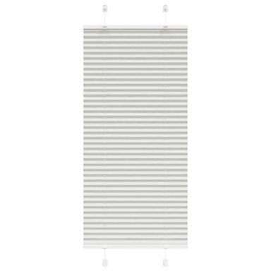 Roleta plisirana, 60x150 cm, širina tkanine 59,4 cm, svijetlosiva