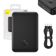 BASEUS Power bank, Magnetic Mini, 10000mAh, 20W, crni