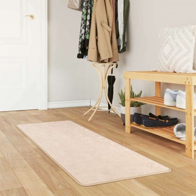 Tepih Print, poliester/PVC, 50 x 150 cm, krem
