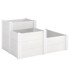 HOMESTAR Povišeni vrtni krevet 3 razine 124x124x56 cm, prirodni