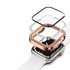 Futrola 2u1 s kaljenim staklom za Apple Watch 4/5/6/SE 44 mm, ružičasto zlatna