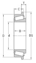 SNR Konusni valjkasti ležaj EC12567.H206, 25 x 59 x 4 mm