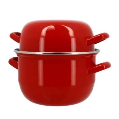 MENASTYL Lonac, crna, glazirani emajlirani čelik  