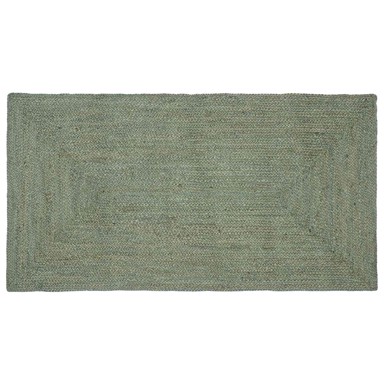 Tepih za područje, pravokutni, 60 x 110 cm, juta, maslinastozeleni