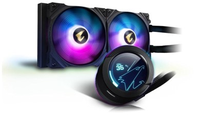 GIGABYTE Vodeno hlađenje AORUS WATERFORCE X 280, za Intel i AMD, crni