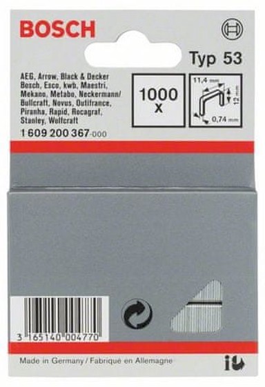 BOSCH Spajalica od tanke žice TIP 53 1609200367