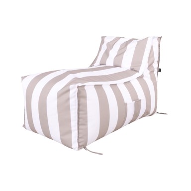 BONAMI ESSENTIALS Bijela/siva vrtna vreća za sjedenje