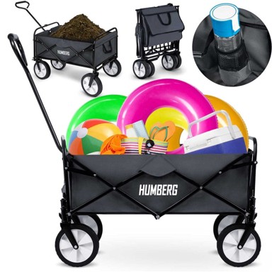 HUMBERG Sklopiva transportna kolica 80 l, HM-511