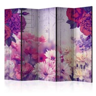Sobna pregrada u 5 dijelova Flowers Memories II 225x172