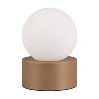 TRIO Bijelo-smeđa stolna lampa (visina 17 cm) Countess 