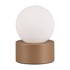 TRIO Bijelo-smeđa stolna lampa (visina 17 cm) Countess 