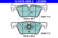 ATE Disk pločice BMW 13.0470-3859.2 ZADNJE, f20,f21,f30 11 ceramic