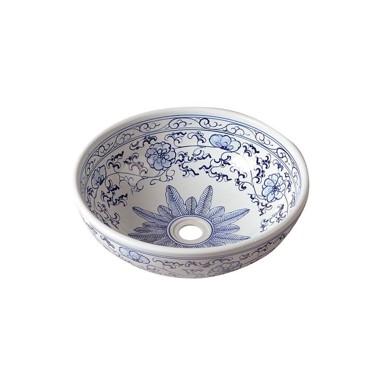 SAPHO Umivaonik Okrugao Priori ø 41 cm, bijeli/plavi