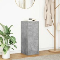 Komoda, 29.5x34x76 cm, konstruirano drvo, beton siva