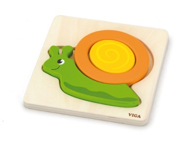 VIGA Slagalica u obliku blokova, puž 59931