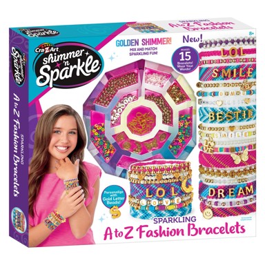 CRAZART Set za izradu narukvica prijeteljstva A-Z FASHION BRACELETS