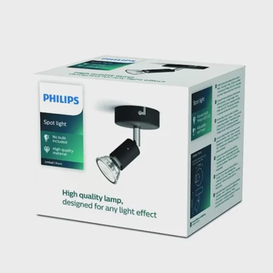 Reflektor, Limbali, 1x50W, 230V, crna