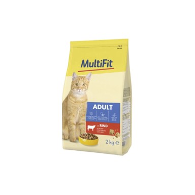 MULTIFIT Hrana za mačke Cat Adult govedina 2 kg