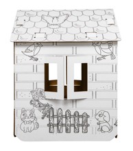 Kuća od kartona za bojanje, 3D