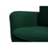 COSMOPOLITAN DESIGN Tamnozelena baršunasta sofa 200 cm Vienna, 200x92x95 cm