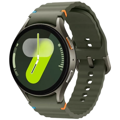 SAMSUNG Pametni sat Galaxy Watch 7 4G, 40 mm, zeleni, zelena silikonska narukvica