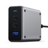 SATECHI Punjač, zidni, GaN, 100W, 2×USB-C PD + USB-A, sivi