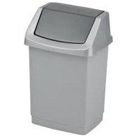 CURVER Koš za smeće click siva 9 L