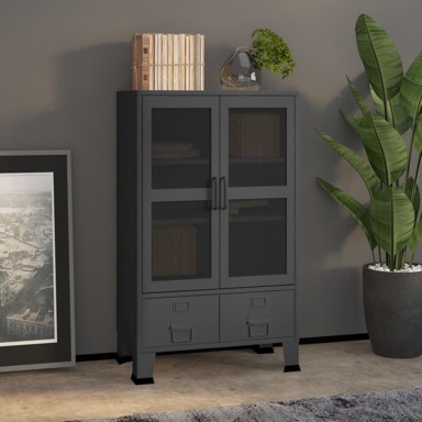 Industrijski sanduk za pohranu, 70 x 40 x 115 cm, metalni, bijeli