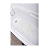TENDANCE Podloga za kadu PVC, bijela bubbles 69x36 cm 