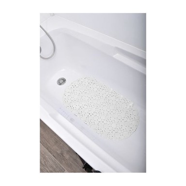 TENDANCE Podloga za kadu PVC, bijela bubbles 69x36 cm