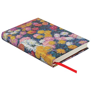PAPERBLANKS Notes PB9716-7, s gumicom, Mini, crte, 9 x 14 cm, 88 listova, Monet's Chrysanthemums