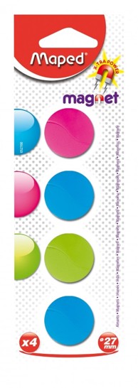 MAPED Magneti Φ27 mm, mix, 4/1