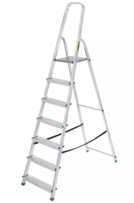 Aluminijske kućne ljestve ALD7 TUV, 7 gazišta, nosivost 150 kg